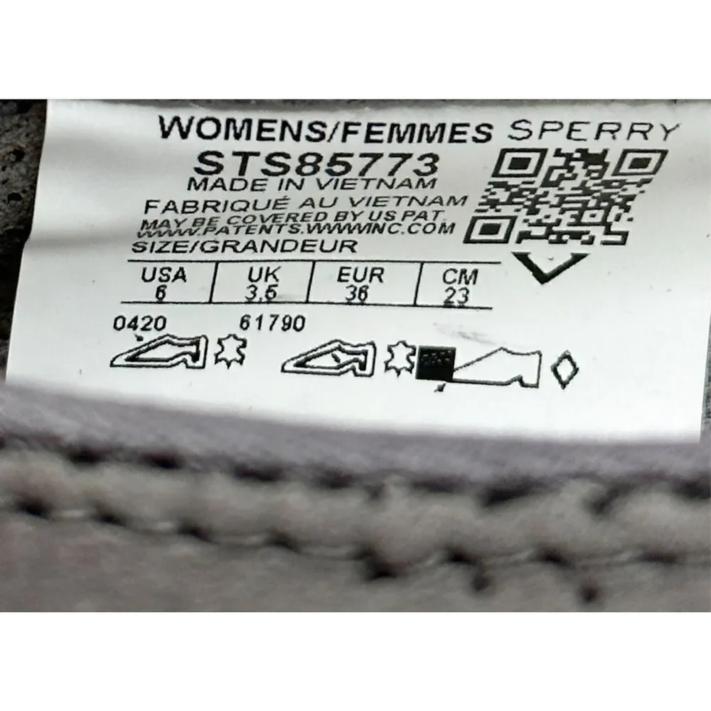 Sperry Sneakers‎ Womens Size 6 Gray Slip On Sailor Twin Core Memory Foam Casual